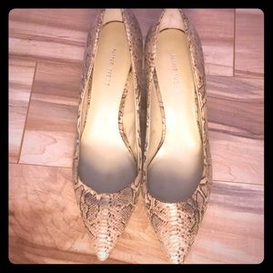 Snakeskin high heels by Nine West